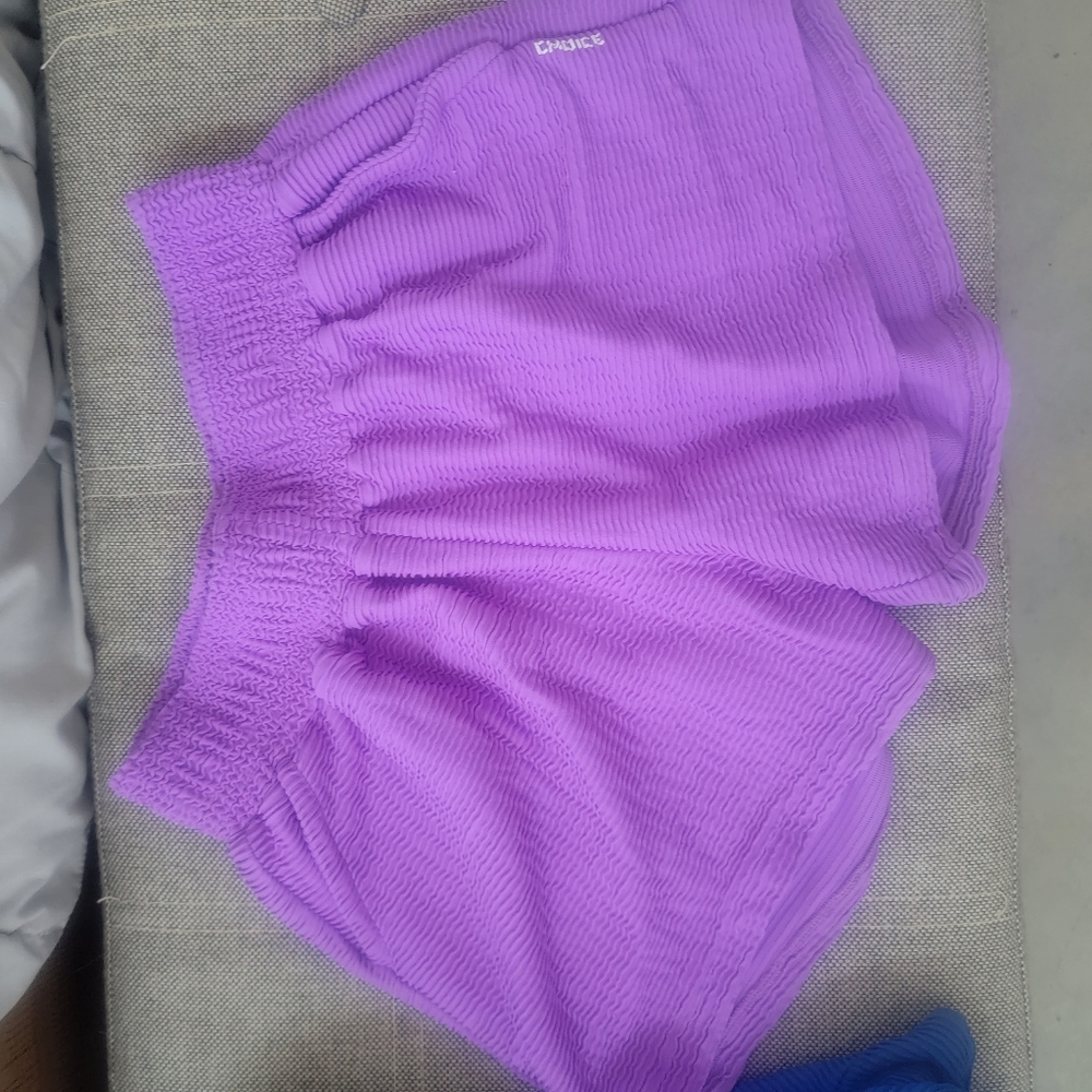 Sports shorts beautiful neon purple color